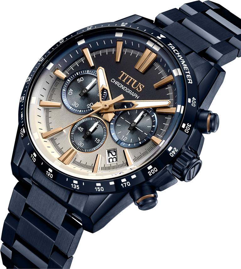 Saber Chronograph Quartz Stainless Steel Watch W06-03401-007