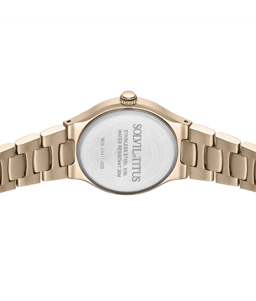 Fair Lady三針石英不鏽鋼腕錶  W06-03411-003