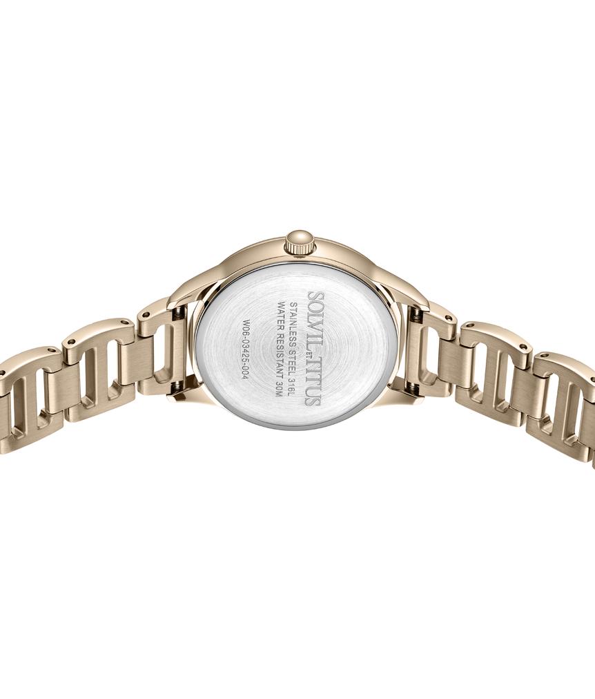 Fashionista三針石英不鏽鋼腕錶  W06-03425-004