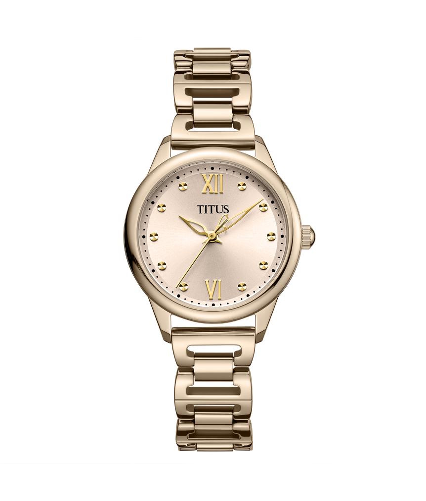 Fashionista三針石英不鏽鋼腕錶  W06-03425-004