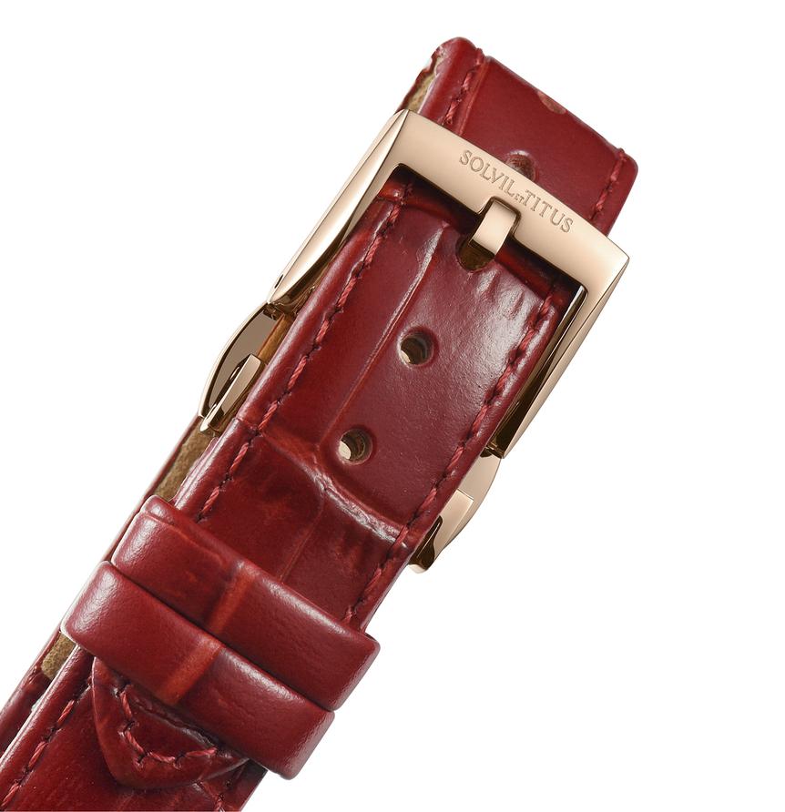 Classic 3 Hands Skeleton Mechanical Leather Watch  W06-03311-005