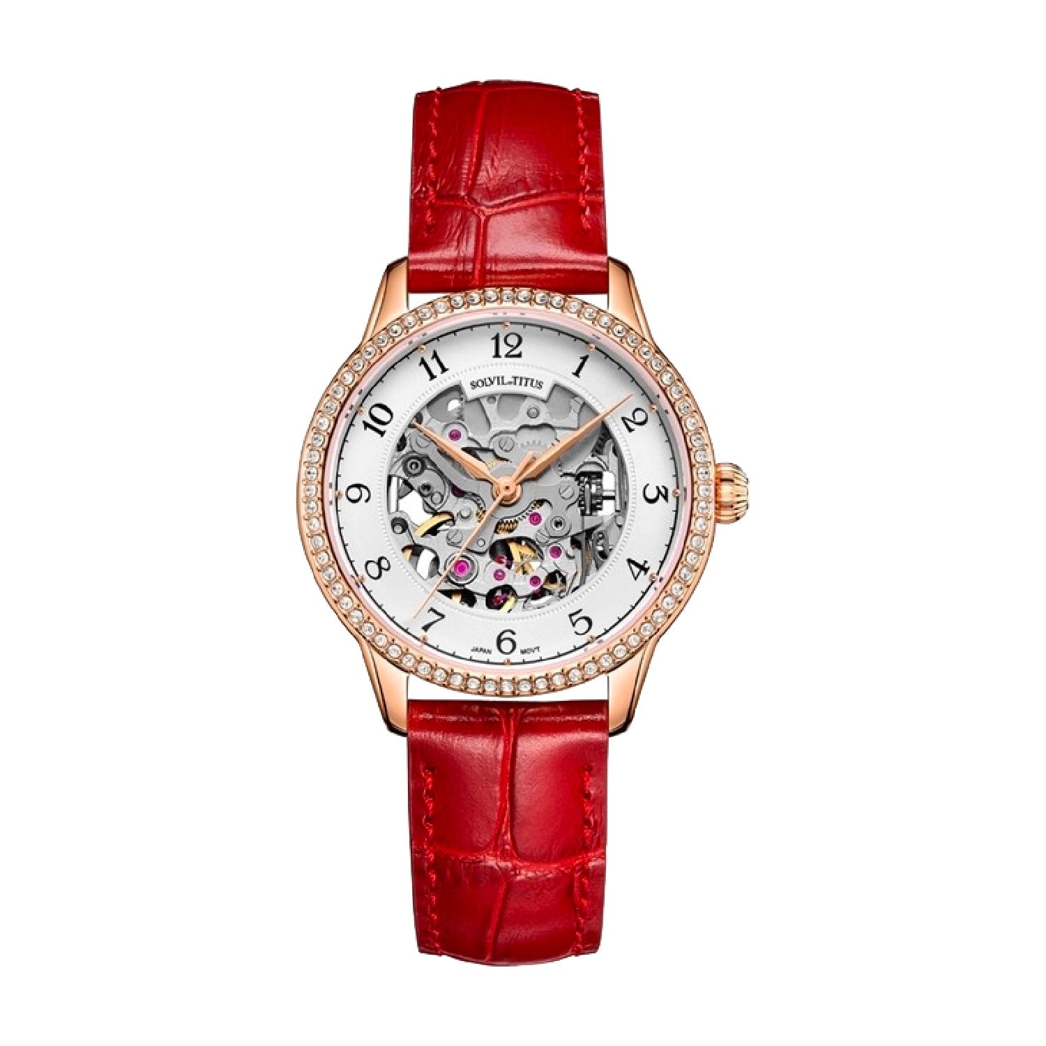 Classic 3 Hands Mechanical Leather Watch W06-03235-005