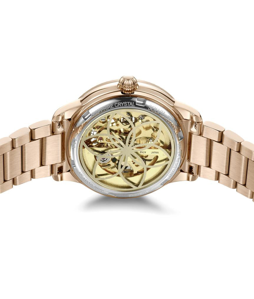 Classic三針鏤空自動機械不鏽鋼腕錶  W06-03311-001