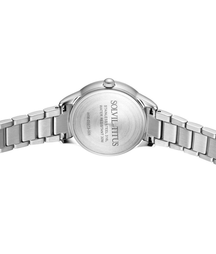 Fashionista 3 Hands Date Quartz Stainless Steel Watch W06-03373-006