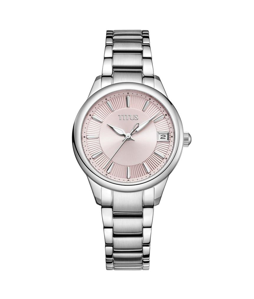 Fashionista 3 Hands Date Quartz Stainless Steel Watch W06-03373-007