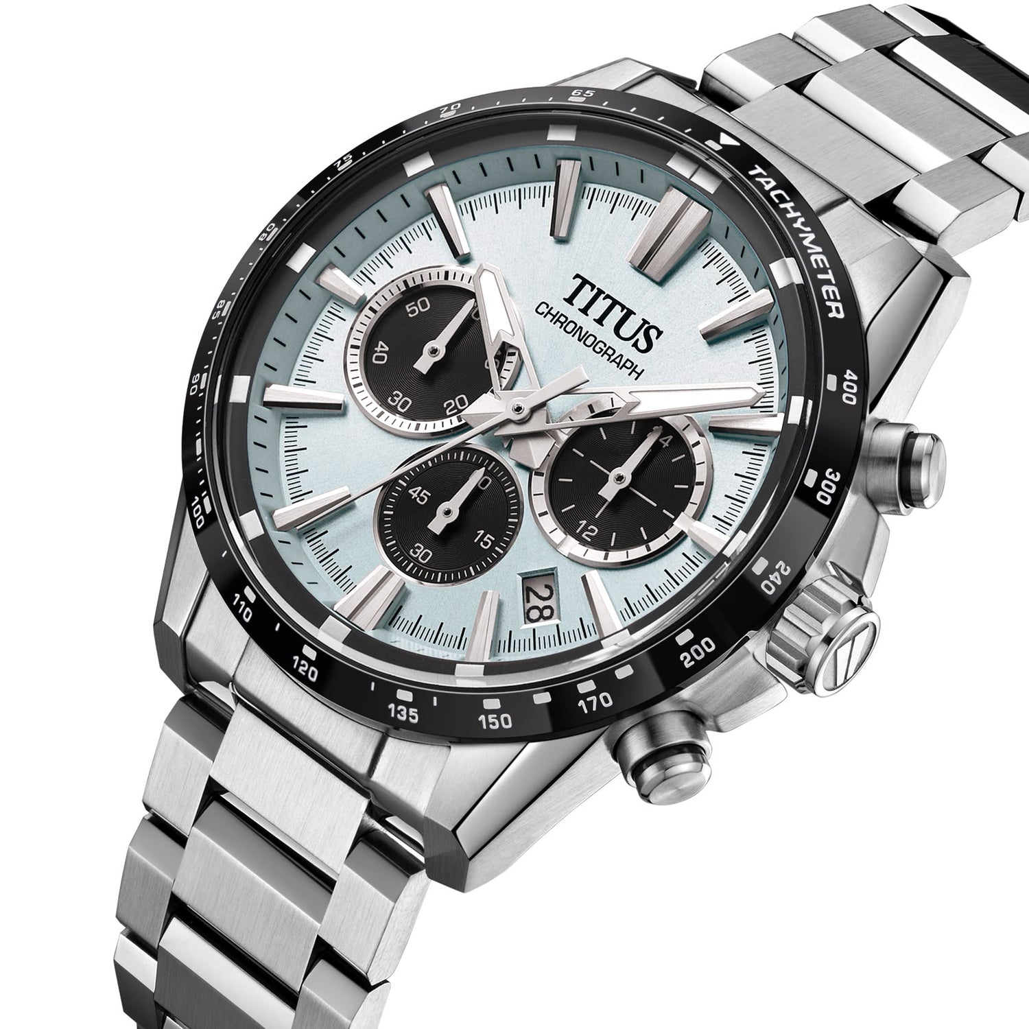 Saber Chronograph Quartz Stainless Steel Watch  W06-03401-008
