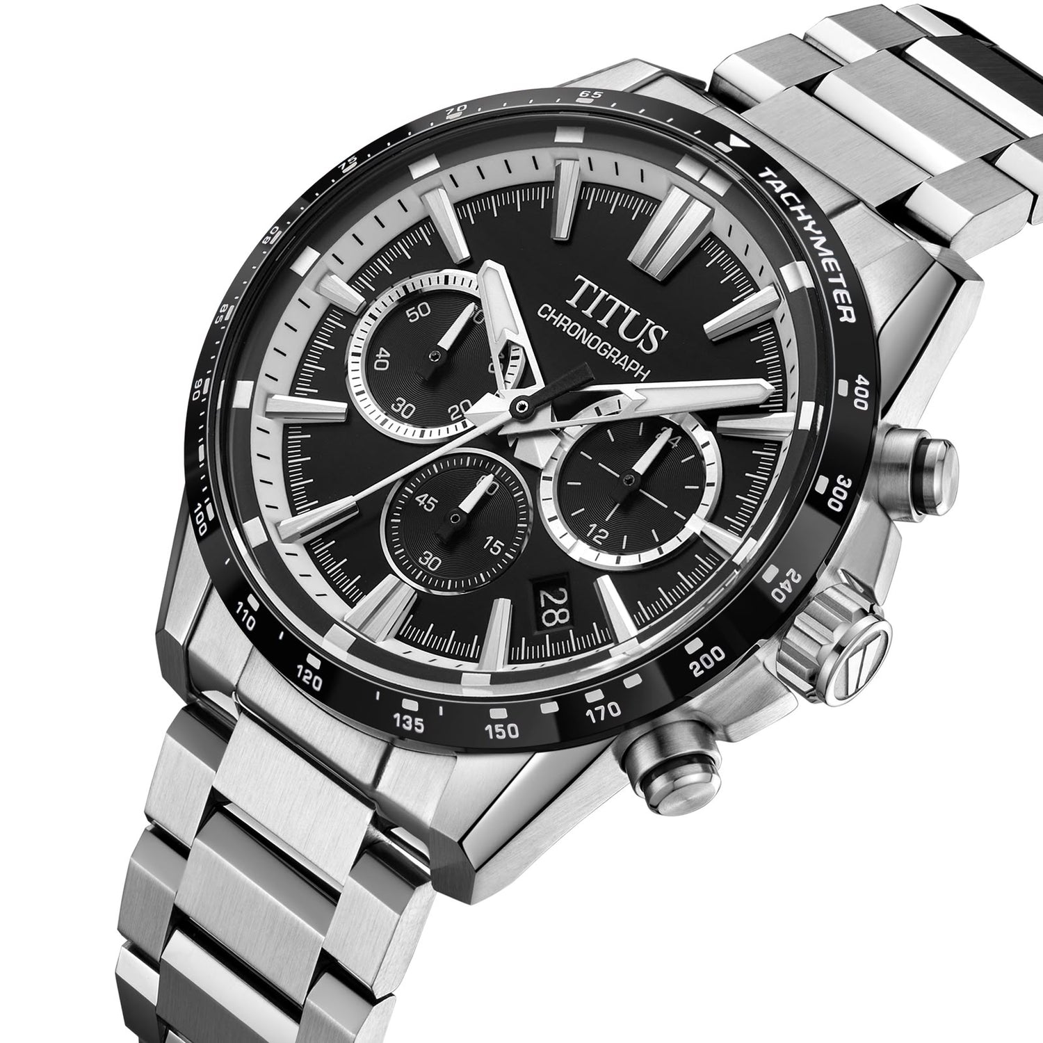 Saber Chronograph Quartz Stainless Steel Watch  W06-03401-010