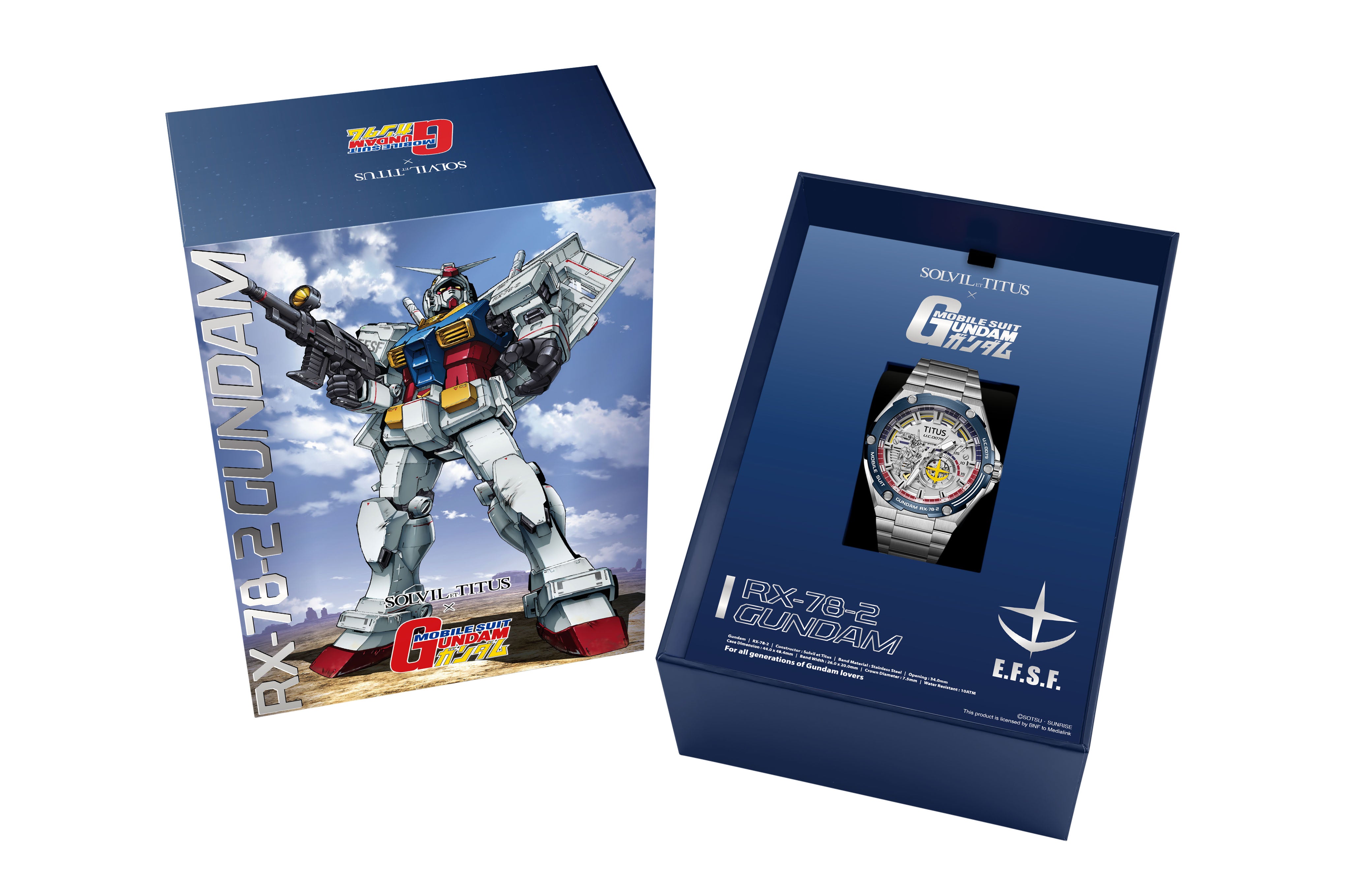 Voyager Collection "RX-78-2 Gundam" Limited-Edition Automatic Mechanical Watch (Stainless Steel Bracelet) (Limited quantity TBC) W06-03405-001