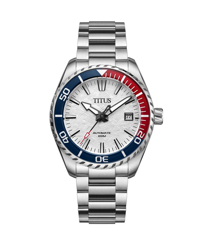 Saber 3 Hands Date Automatic Stainless Steel Watch W06-03423-003