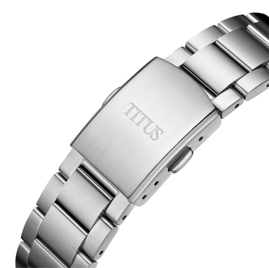 Saber 3 Hands Date Automatic Stainless Steel Watch W06-03423-003