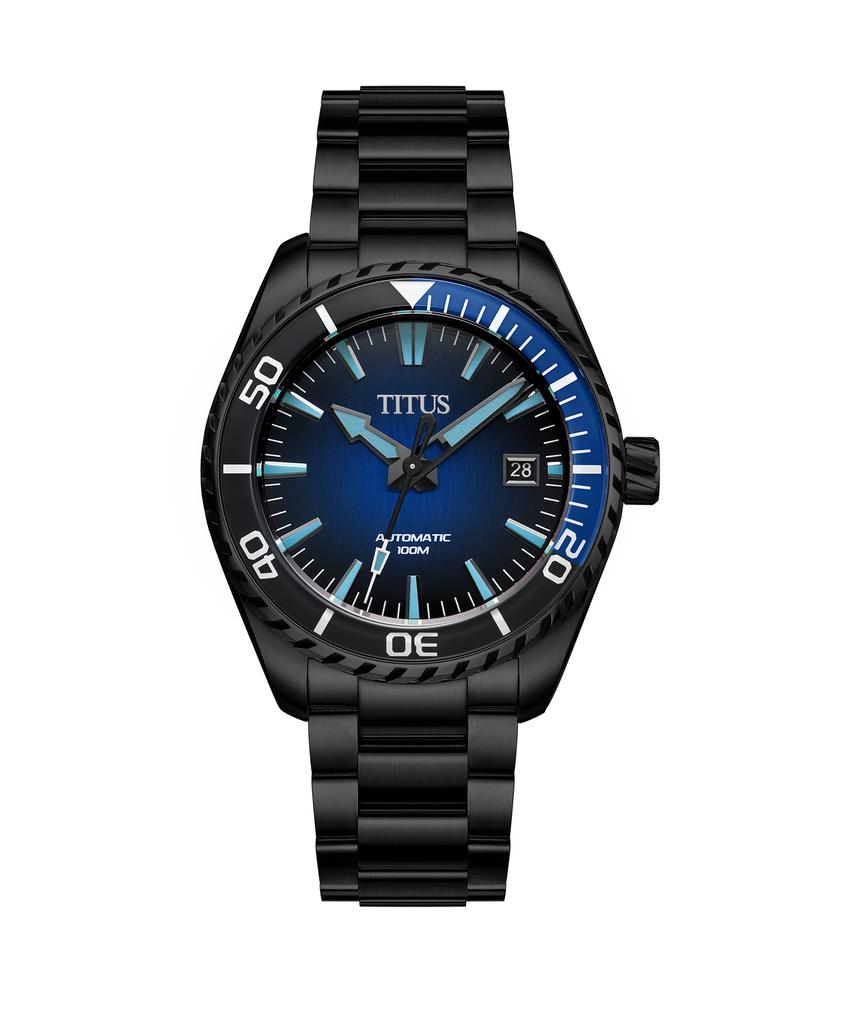Saber 3 Hands Date Automatic Stainless Steel Watch W06-03423-004
