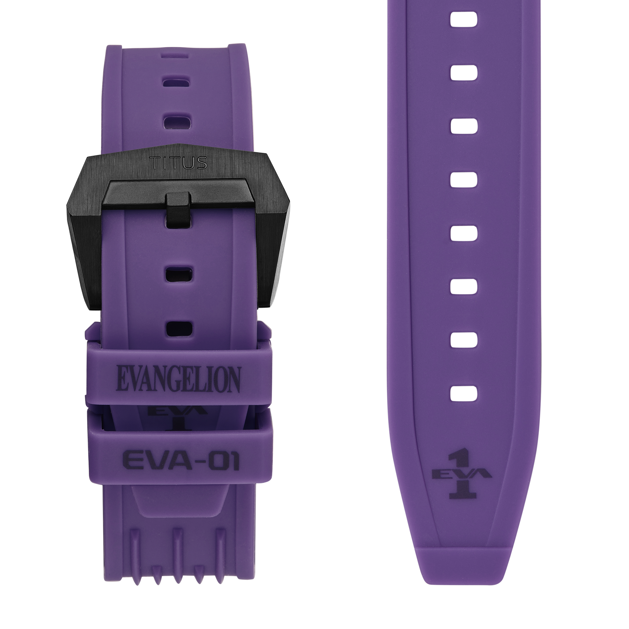 Solvil et Titus x EVANGELION Multi-Function Mechanical Silicone Watch W06-03426-001