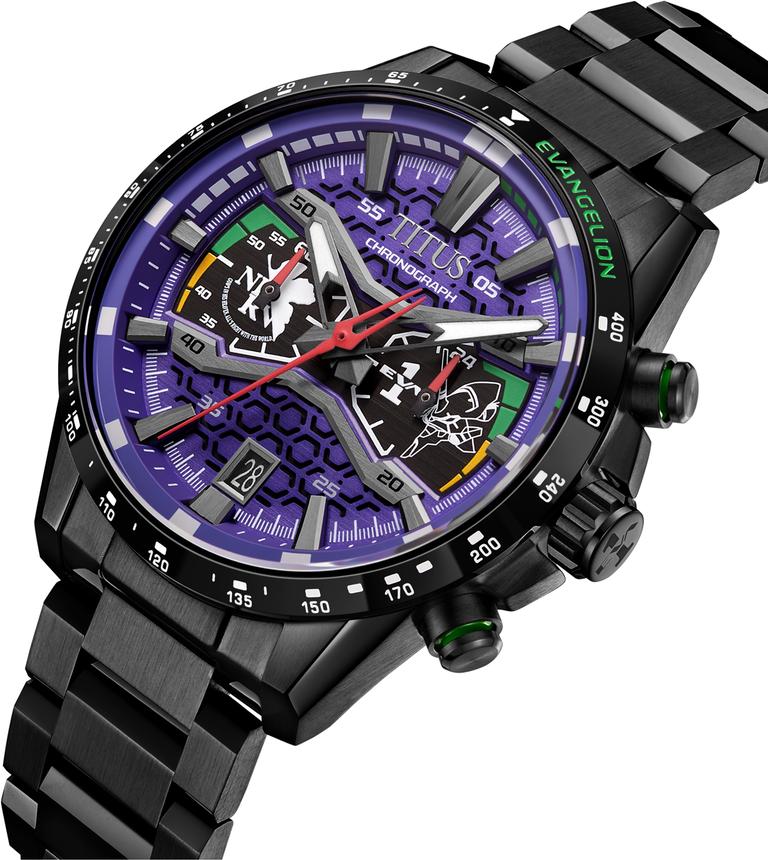 Solvil et Titus x EVANGELION Chronograph Quartz Stainless Steel Watch W06-03427-001