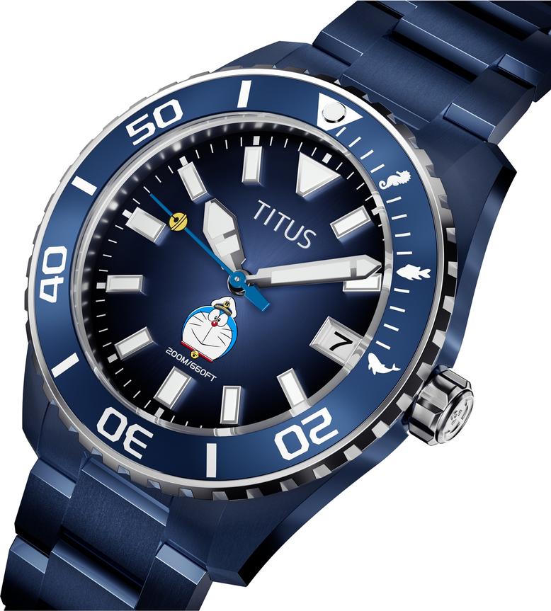 Solvil et Titus Doraemon 3 Hands Date Automatic Stainless Steel Watch W06-03433-002