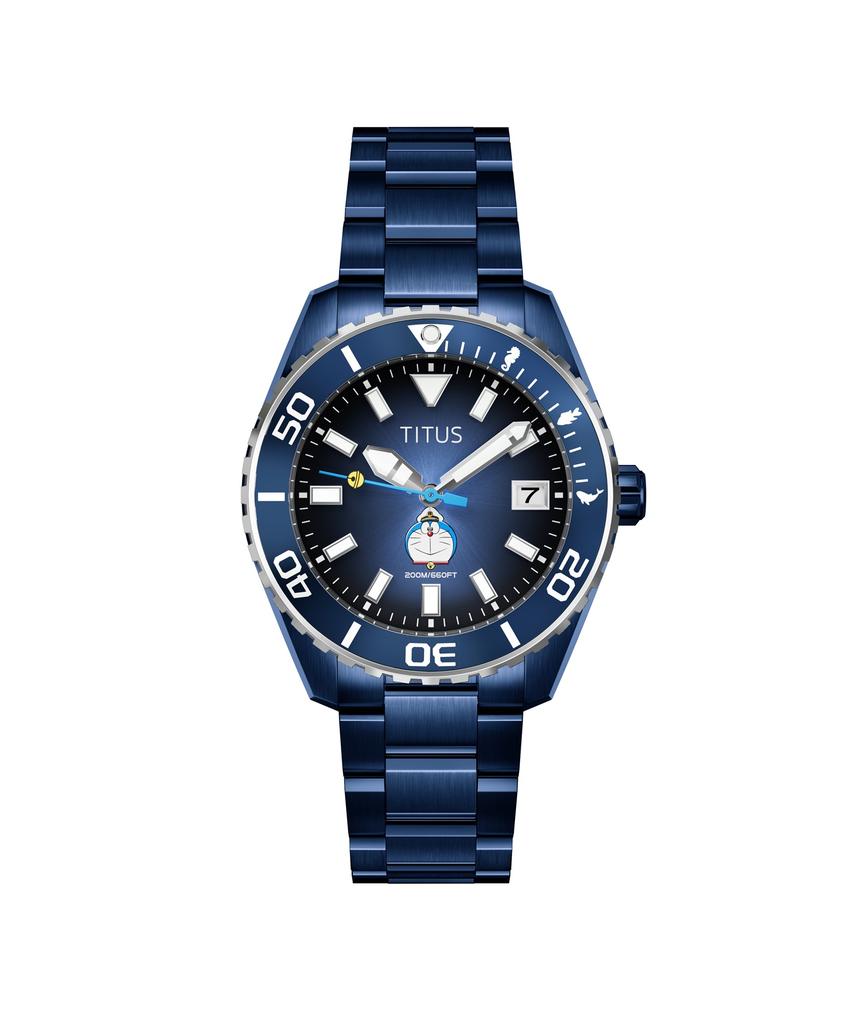 Solvil et Titus Doraemon 3 Hands Date Automatic Stainless Steel Watch W06-03433-002